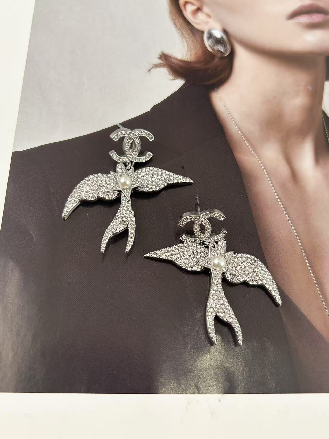 Chanel Fly Bird Earrings - Original Replica Club