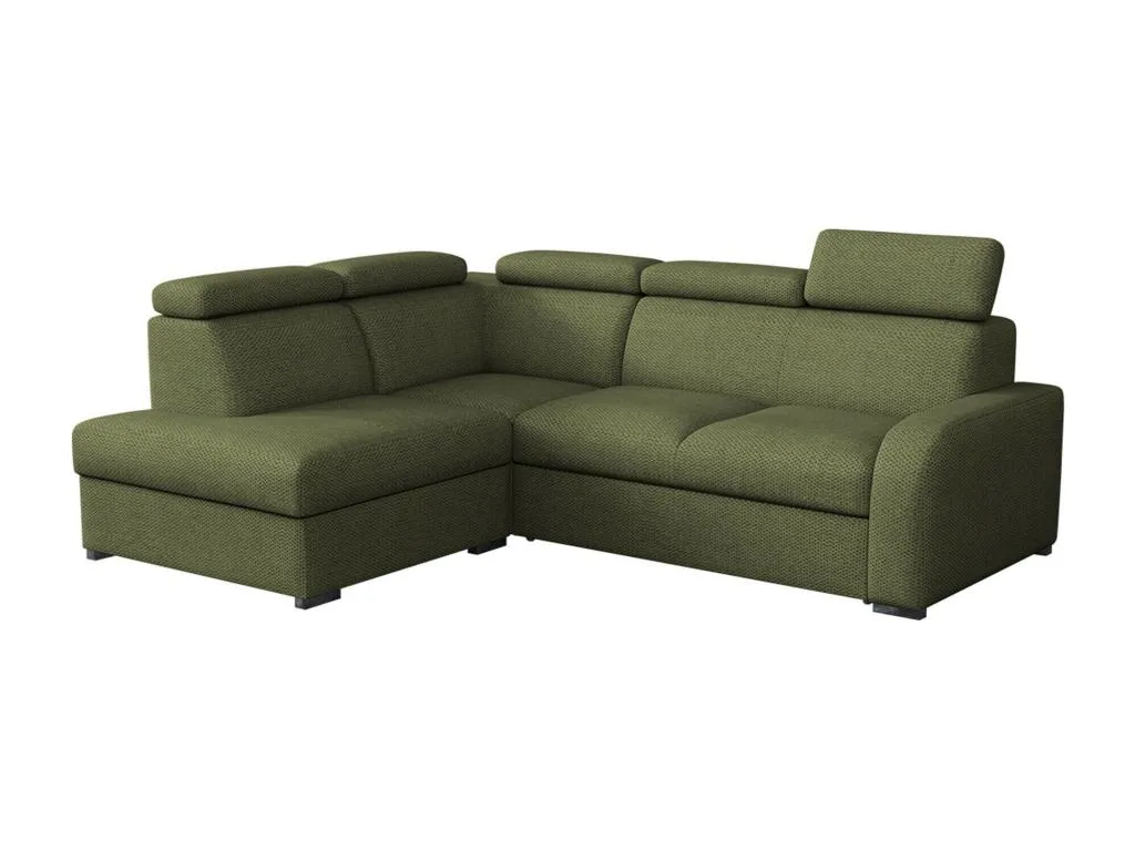 Sofá rinconero Sancaldeco 229 Verde Función de descanso Caja de ropa de cama 250x200cm 14340IEUE