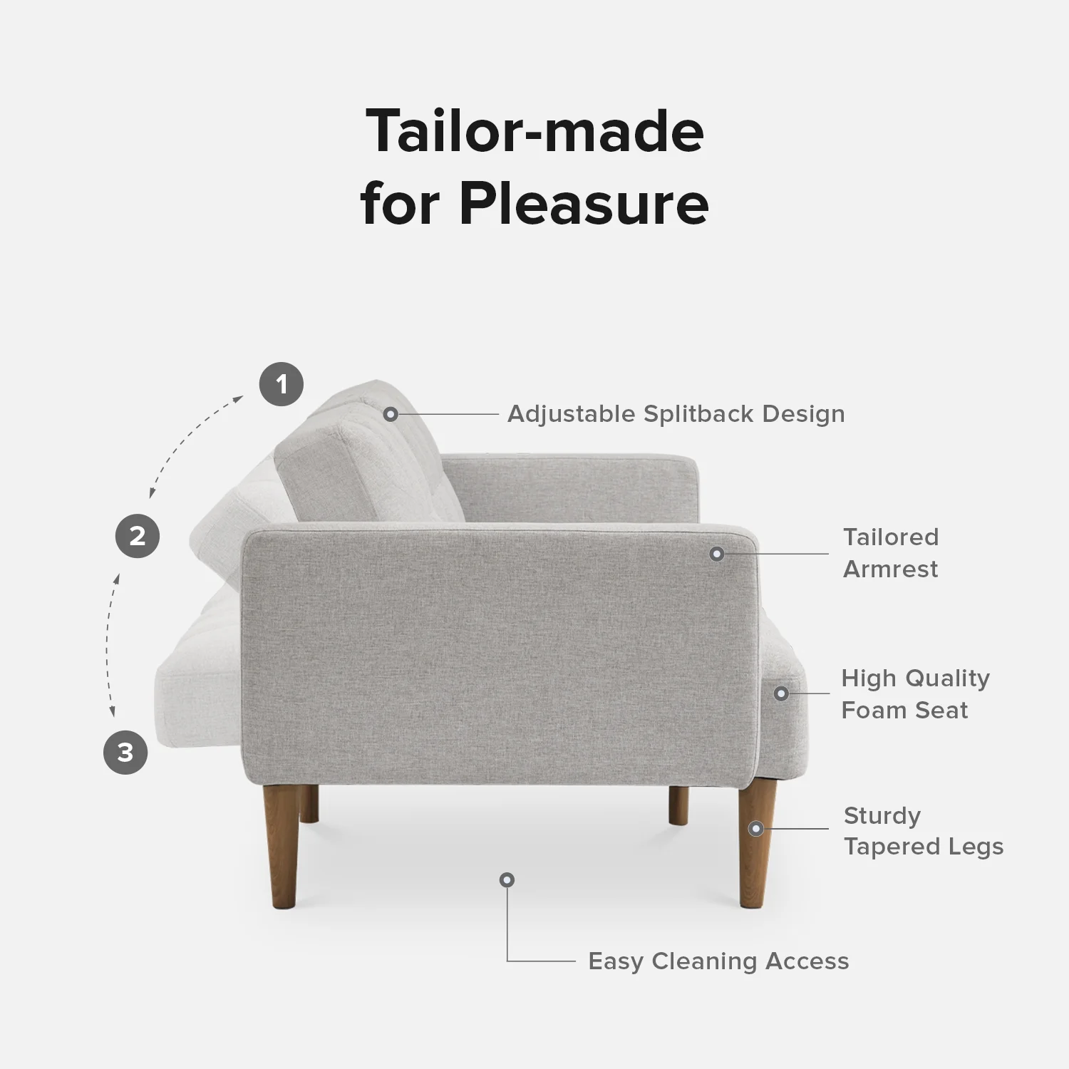 Mopio Aaron Futon Sofa Bed Old Rosa - Image 57