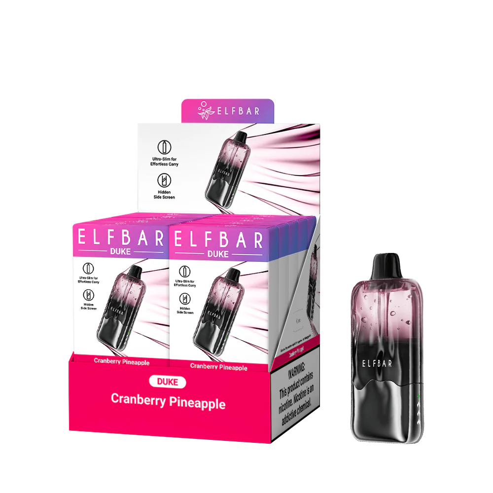 ELFBAR DUKE cigarette électronique jetable rechargeable (toutes les saveurs)