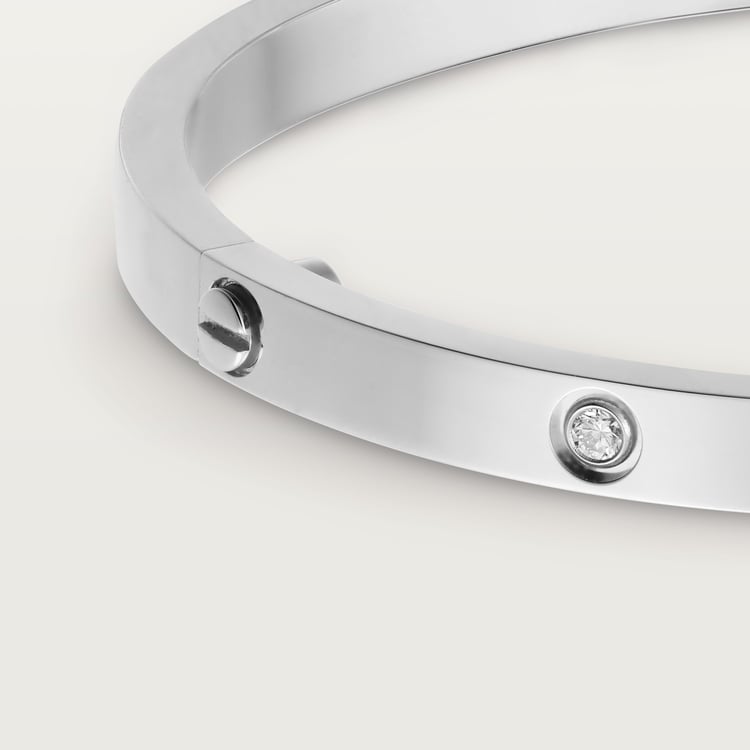 Replicate LOVE bracelet, small model, 6 diamonds(1:1 replica) - Original Replica Club