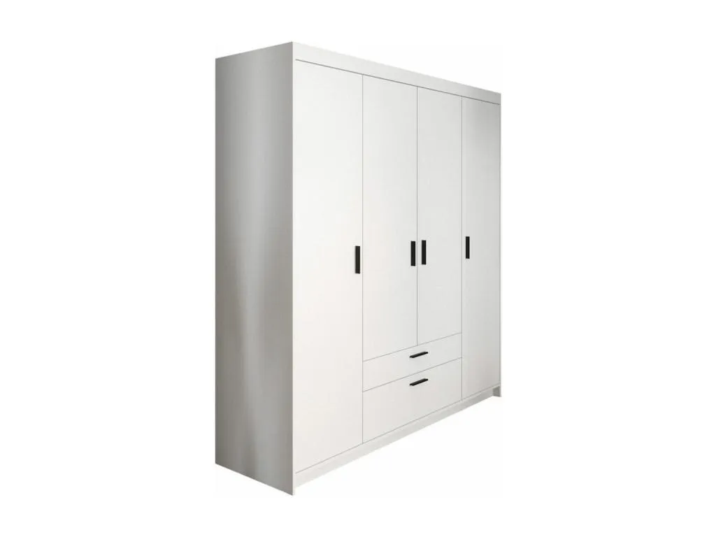 Armario Mueblestop 153 Blanco 191x176x53cm Puertas de armario - Con bisagras 90187XVUG
