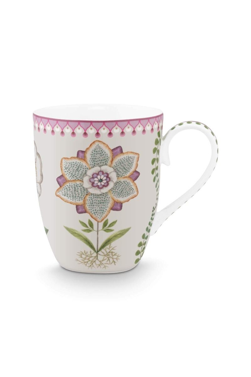 Mug Large Lily&Lotus Off White