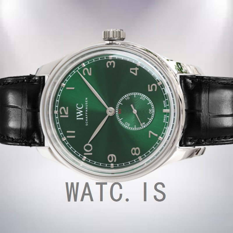 IWC Portuguese Automatic Men's IW358310 44mm/40mm Green Dial Silver-tone
