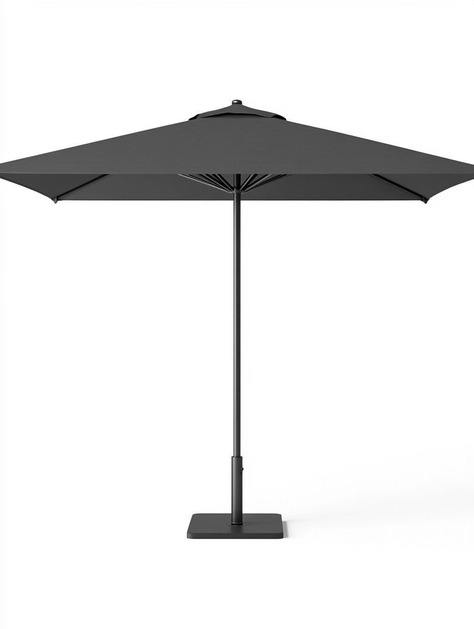Parasol de jardín sombrilla gris aluminio exterior Ø300 cm