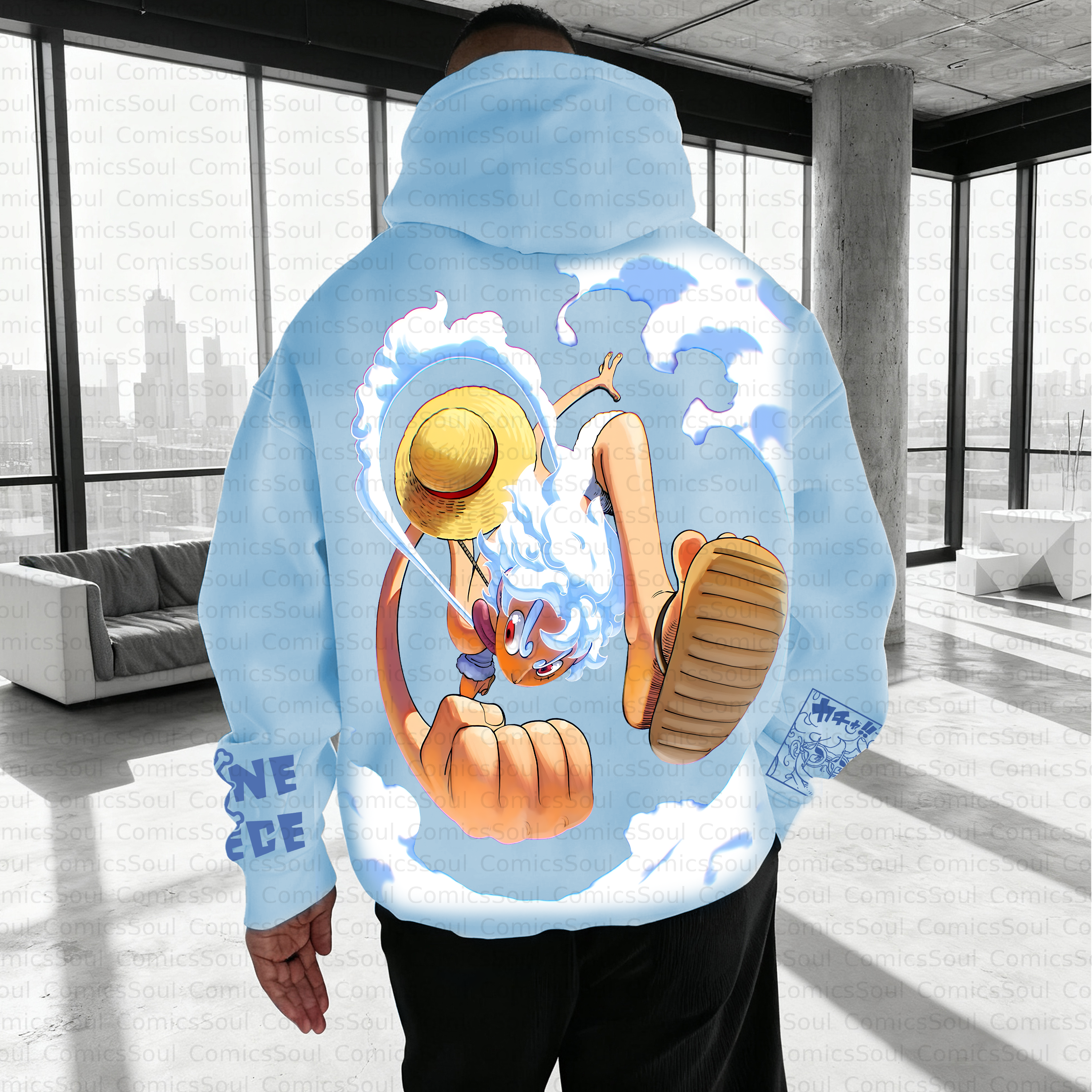 Unisex Anime Inspired Vintage Plush Hoodie