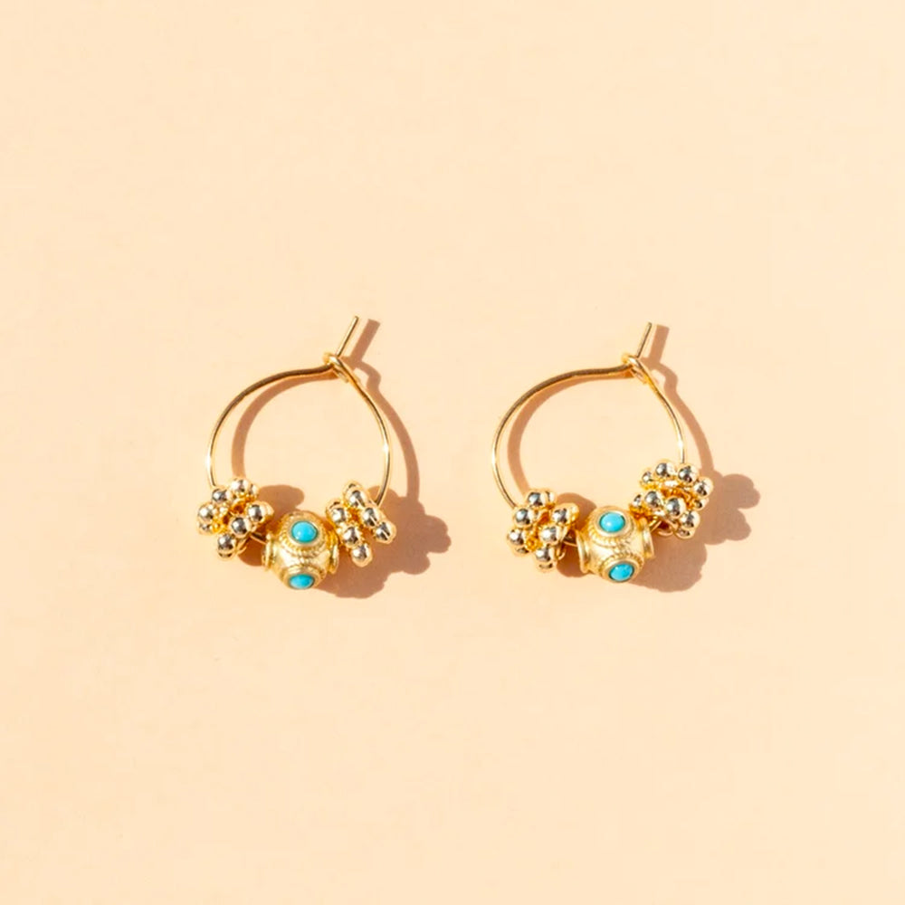 Juhu - Boucles d'oreilles Mini Cruz -Or