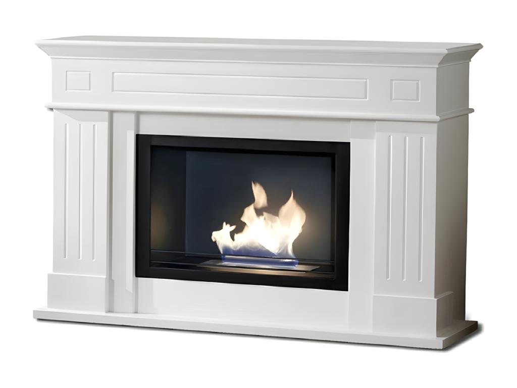 Suelo de diseño bio-chimenea bioetanol Lujodec 102 x 37 xh 110 cm