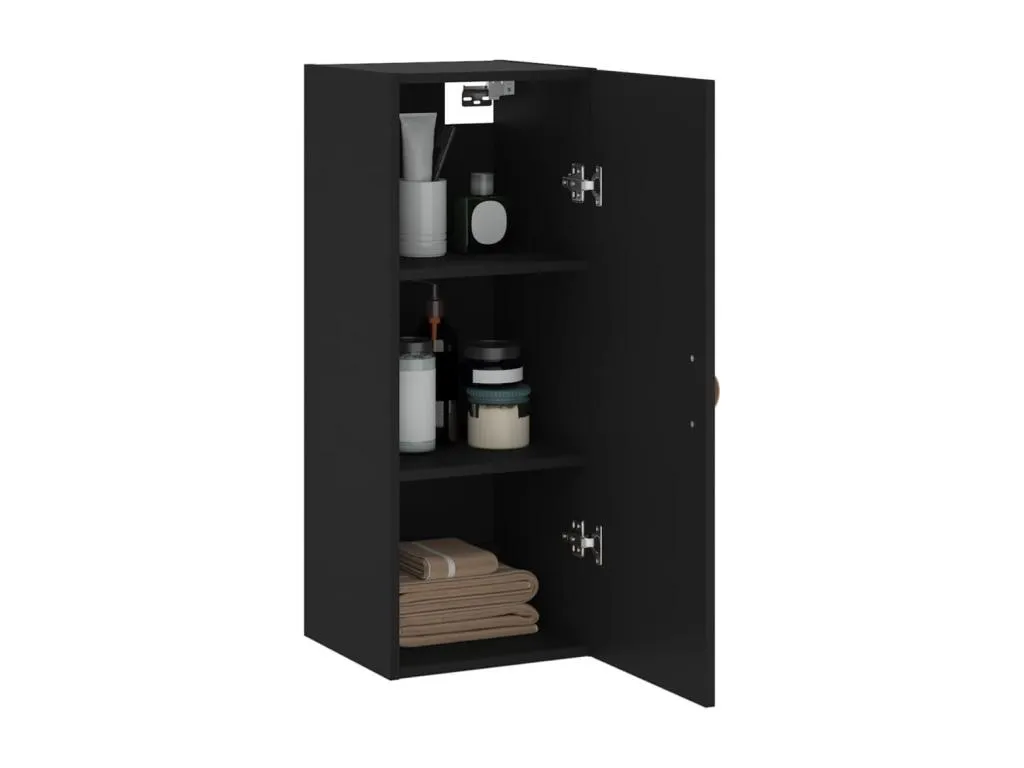 Armario de pared negro 34.5x34x90 cm 96769NAPB