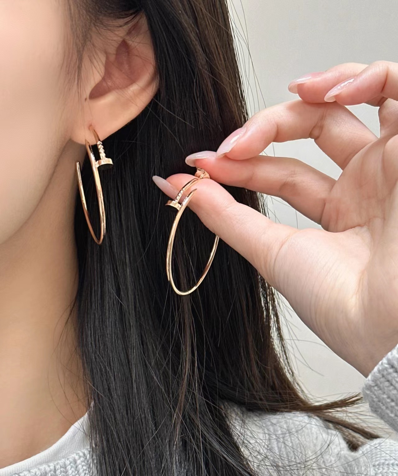 Cartier Juste un Clou Hoop Earrings, Large Model - Original Replica Club