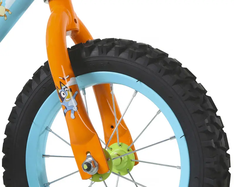 Bluey 12-Inch Kids' BMX Bike With Steel Frame, Coaster Brake, Training Wheels And Plush Carry Bag - Ages 3-5 - Image 5 Bluey 12-Inch Kids' BMX Bike With Steel Frame, Coaster Brake, Training Wheels And Plush Carry Bag - Ages 3-5 - Image 5