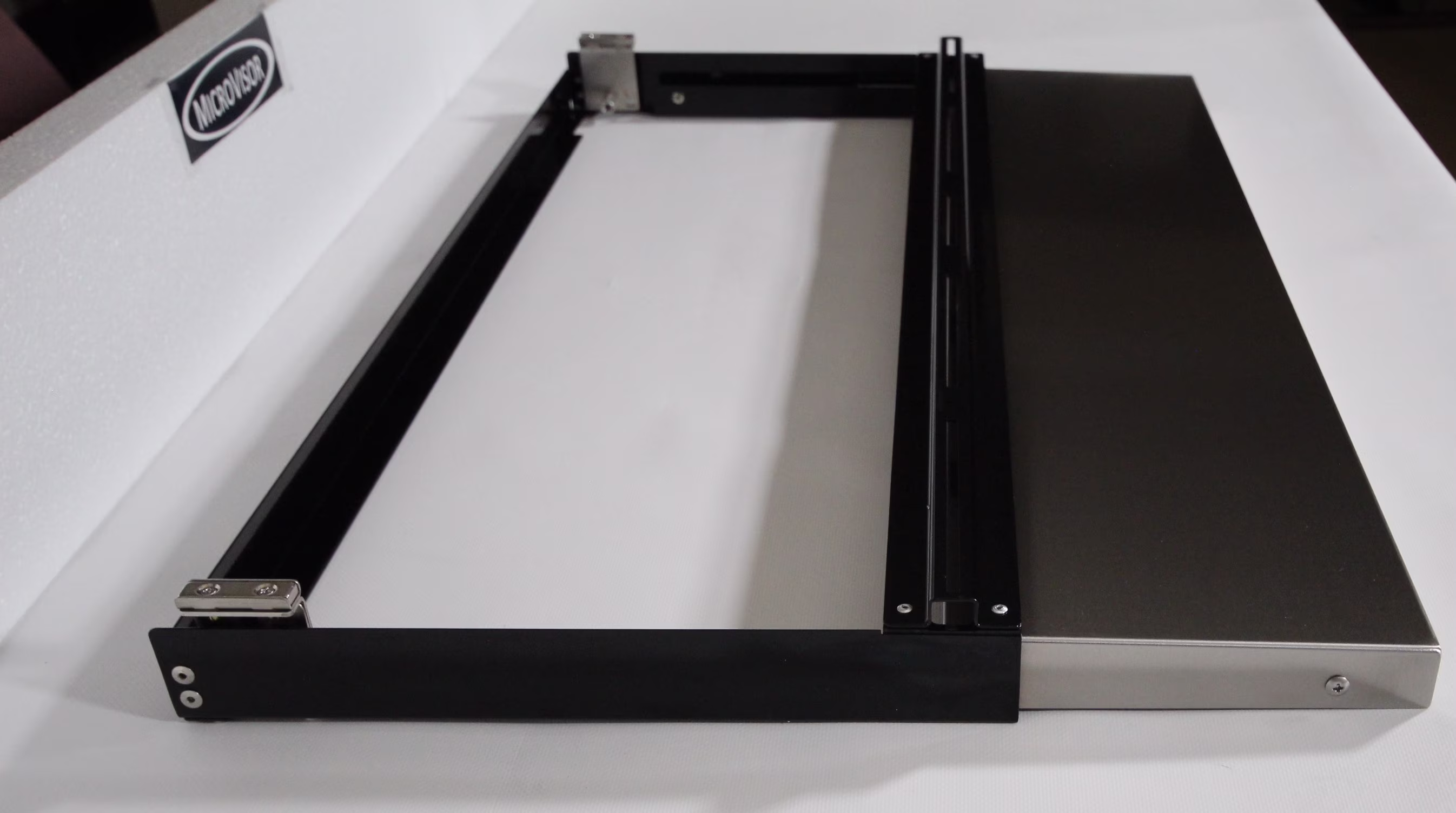 MICROVISOR Retractable Extension Hood Stainless Steel