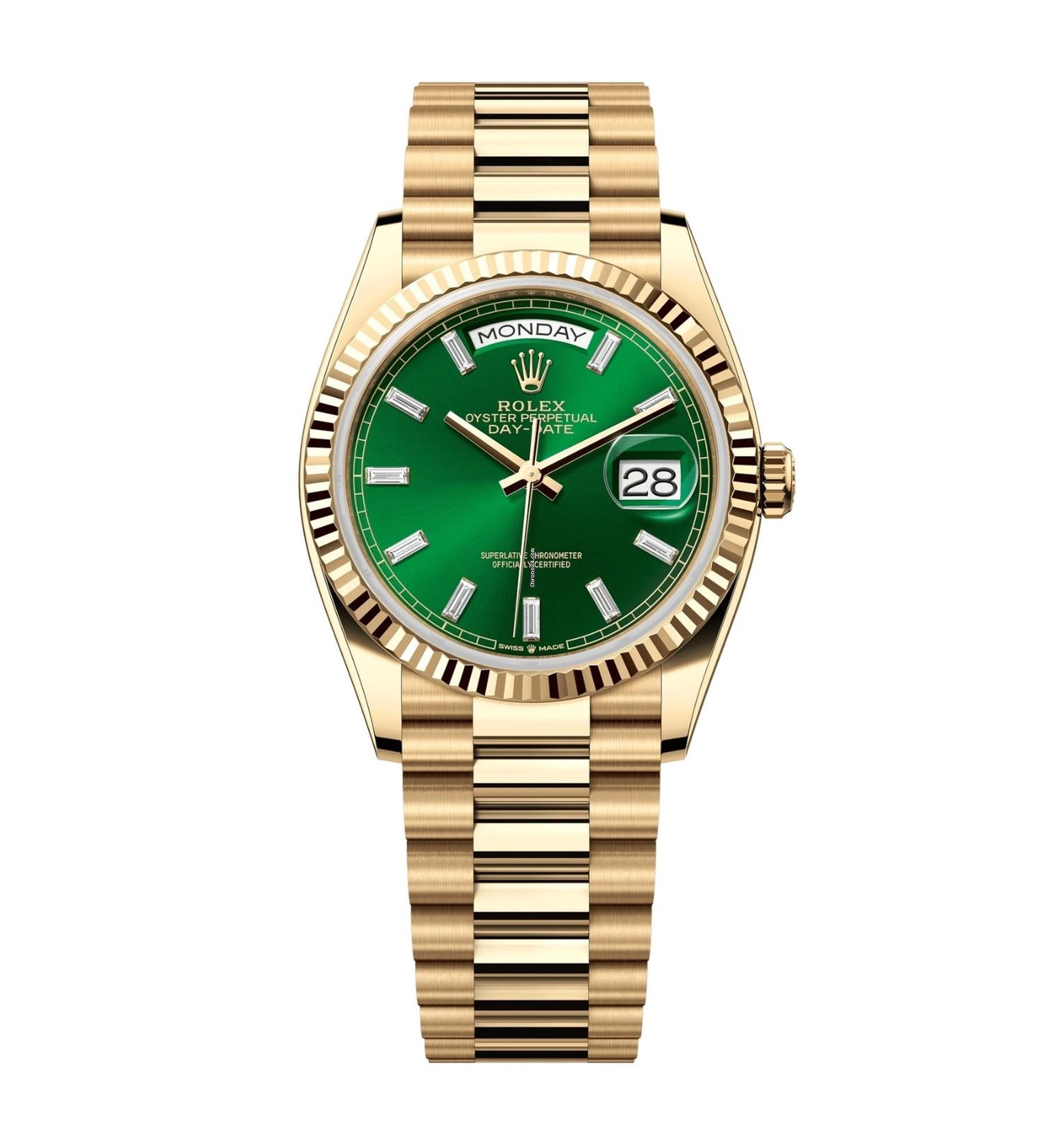 Replica Rolex Day-Date II Green Dial 128238 36mm