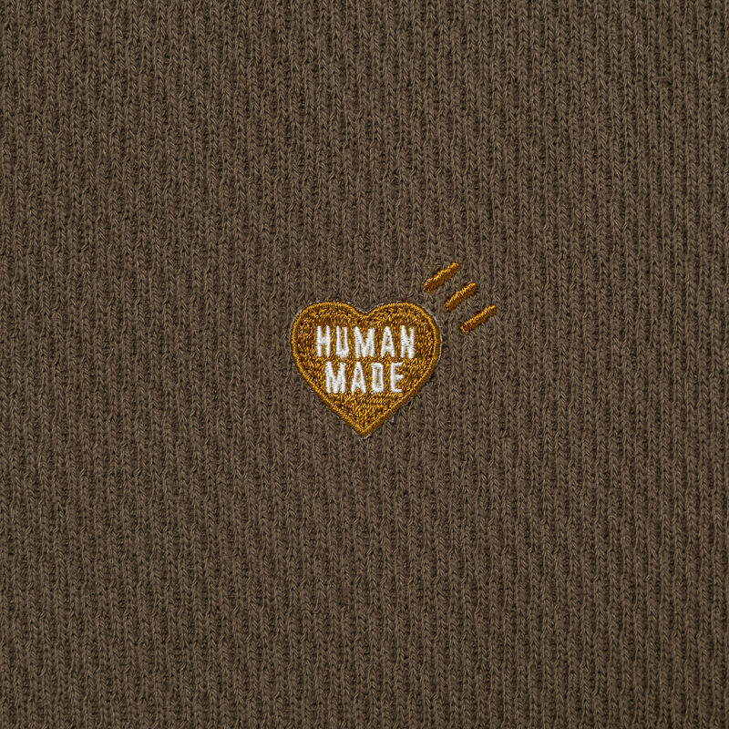 HUMAN MADE HENLEY NECK SHIRT