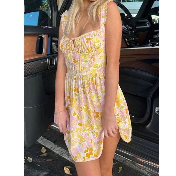 Floral Slip Mini Dress