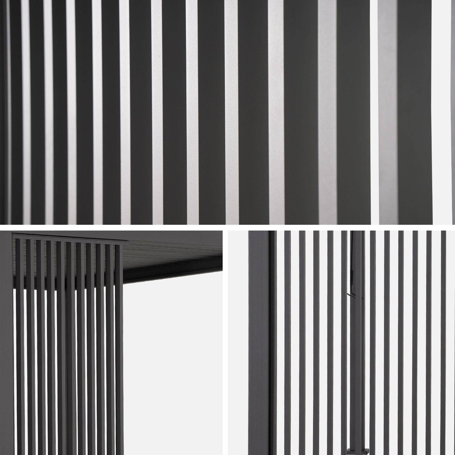 Triomphe persianas 1m - Conjunto de 3 persianas verticales 1m pérgola bioclimática