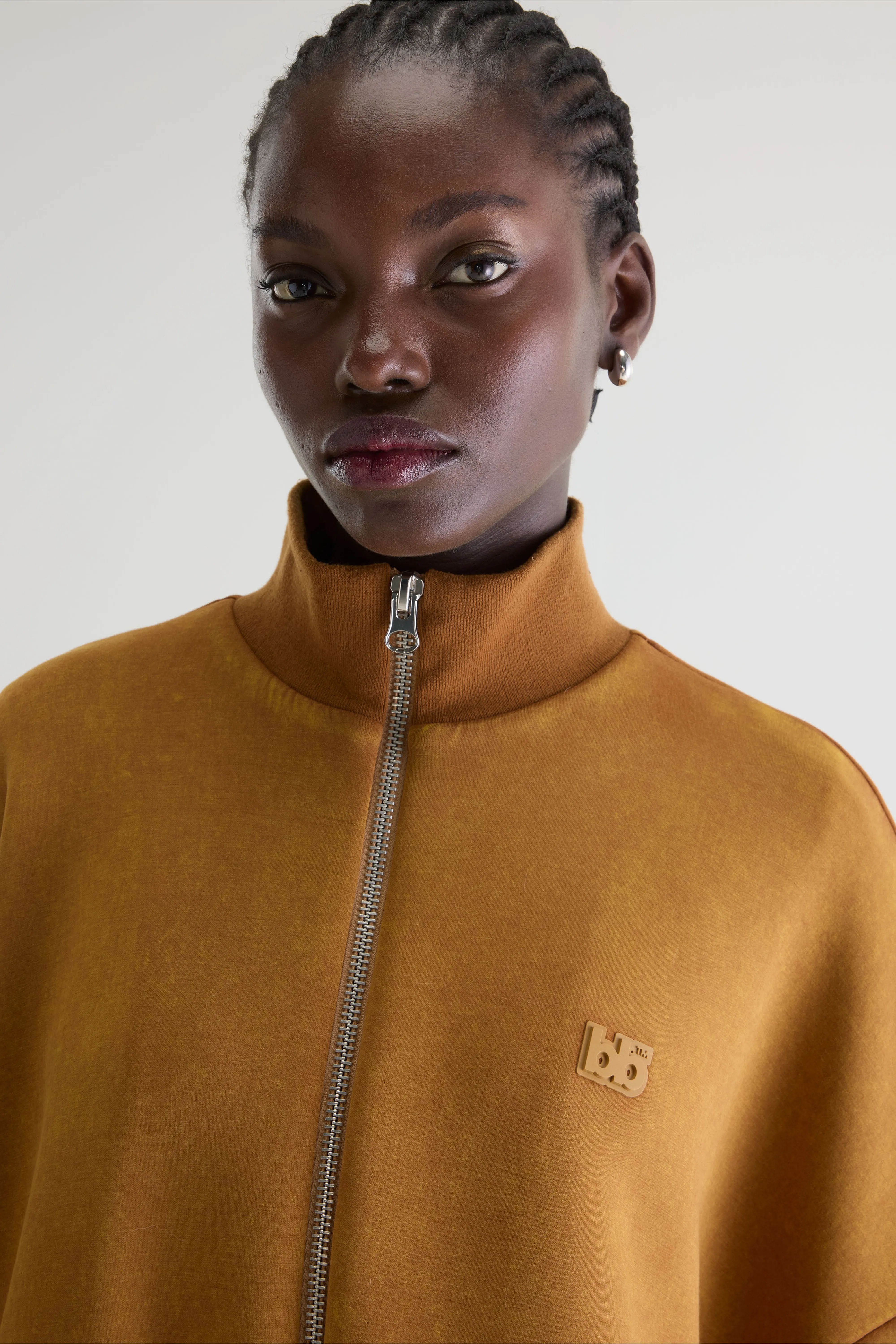 Bellerose Tallis zip-up sweatshirt (261 / W / CARAMEL)