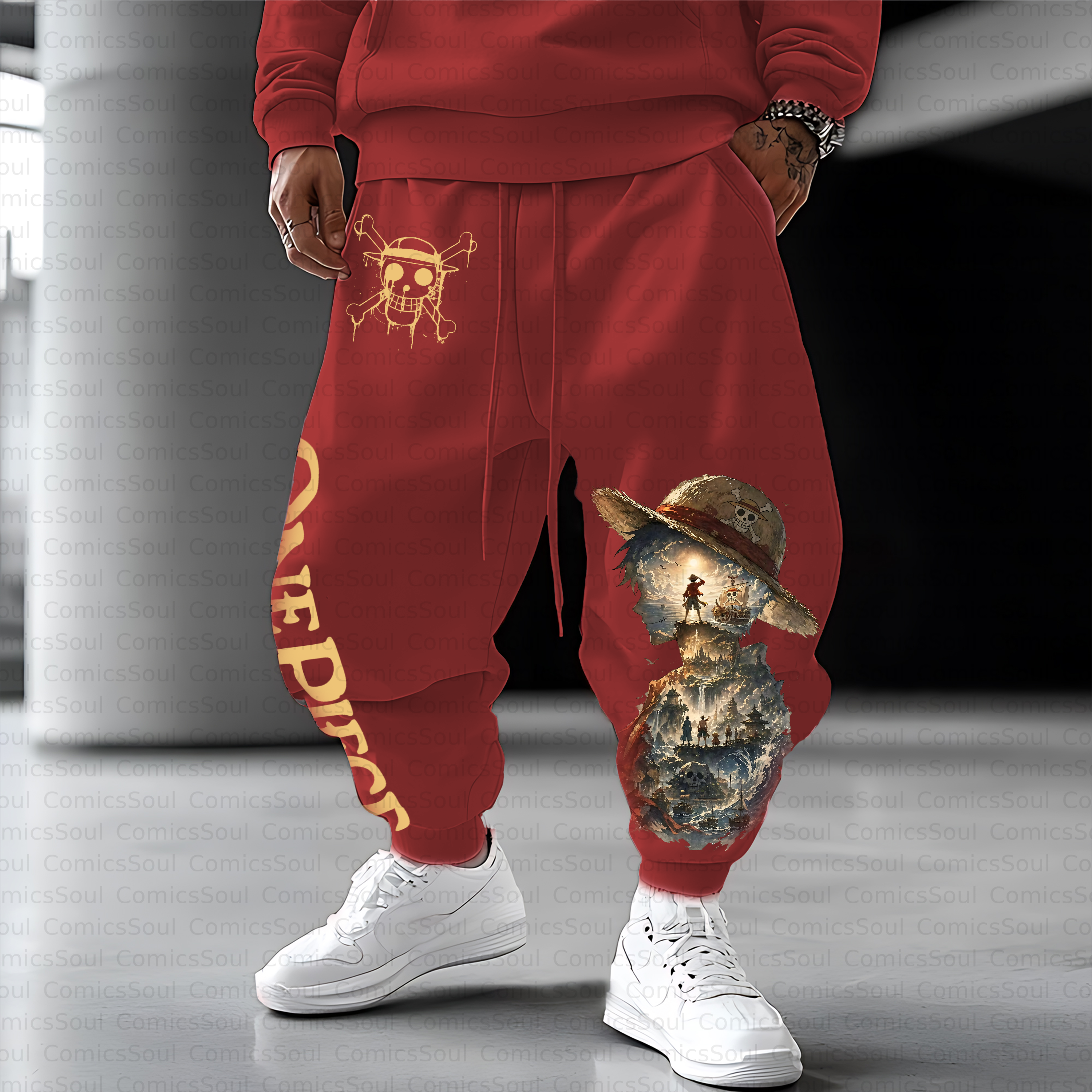 Unisex Casual Anime Streetwear Pant