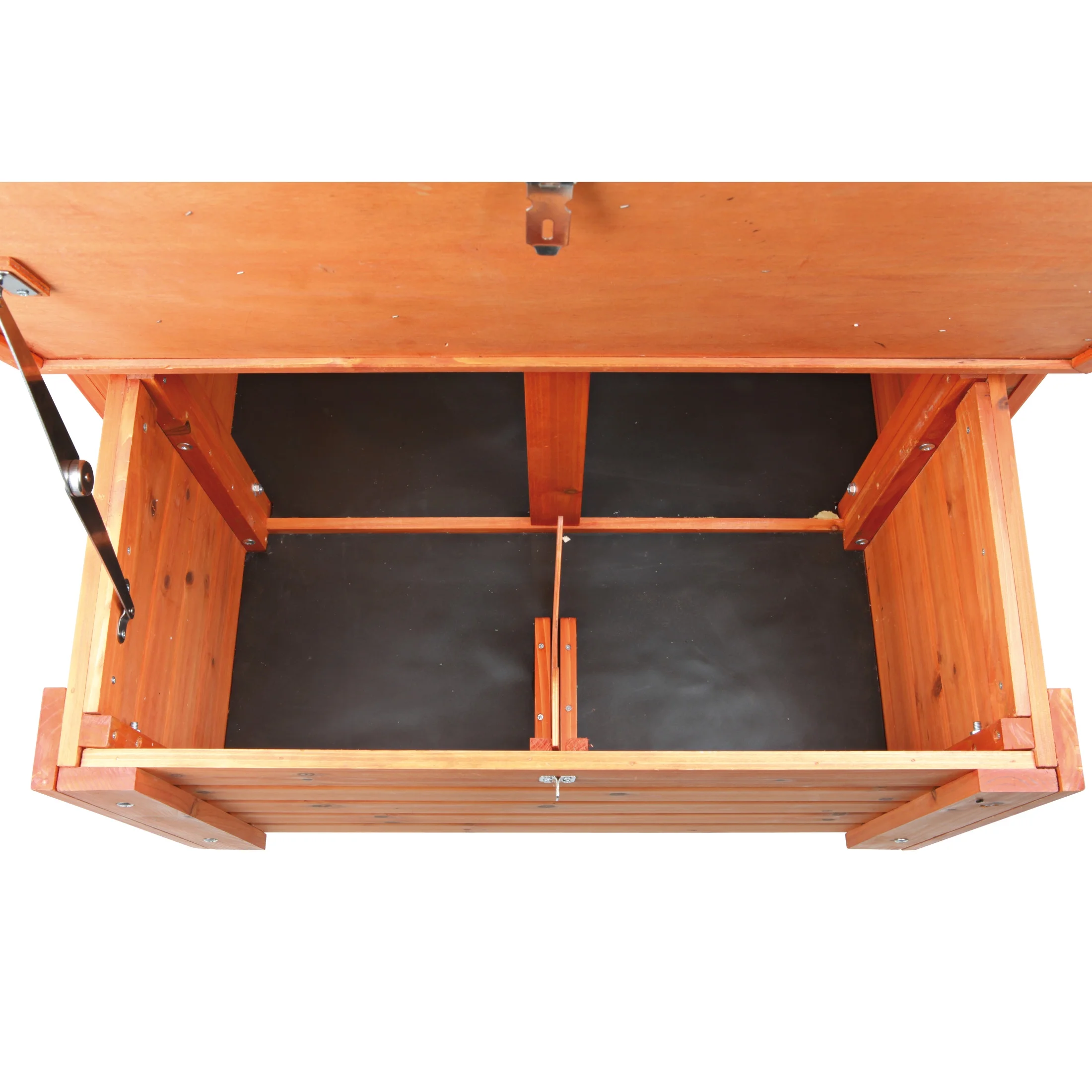 TRIXIE Weatherproof Outdoor Wooden Chicken Coop with 2 Nesting Boxes & Run, Brown - Image 8