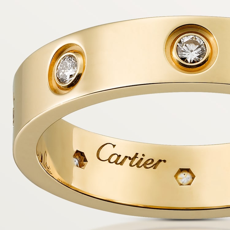 Replicate LOVE ring, small model, 8 diamonds(1:1 replica) - Original Replica Club