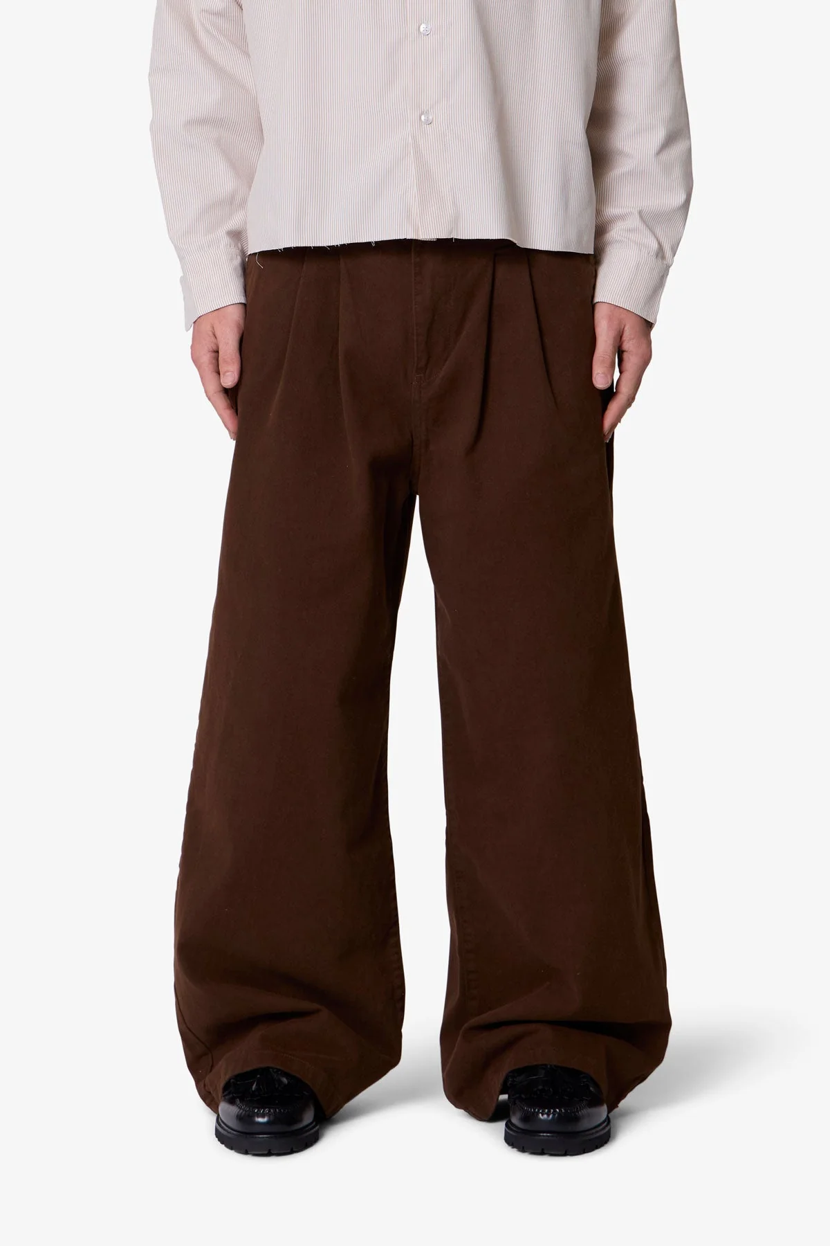 Twill Barrel Trouser - Brown