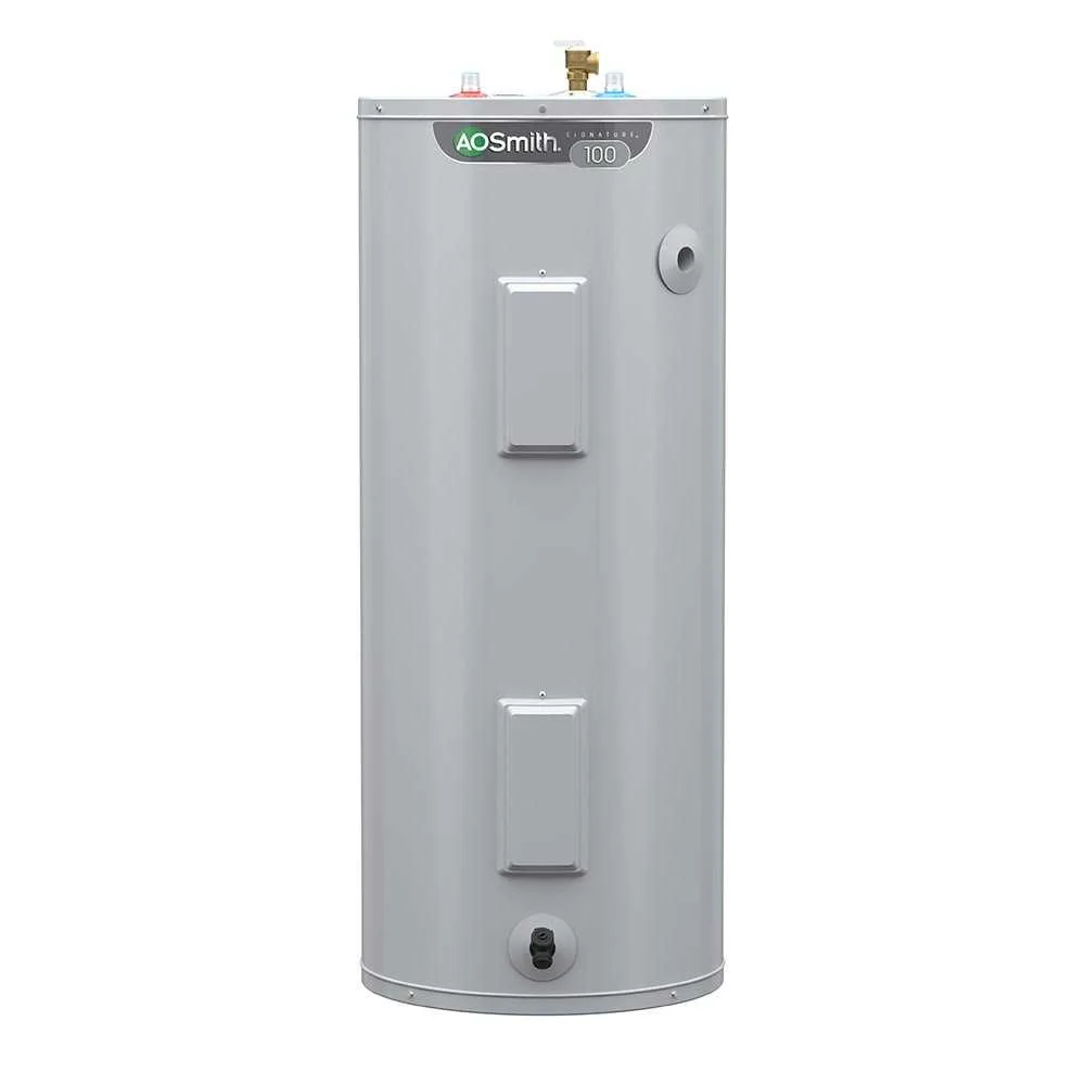 A.O. Smith Signature 100 40-Gallon Short 3800-Watt Double Element Electric Water Heater - E6-40R38D TTP