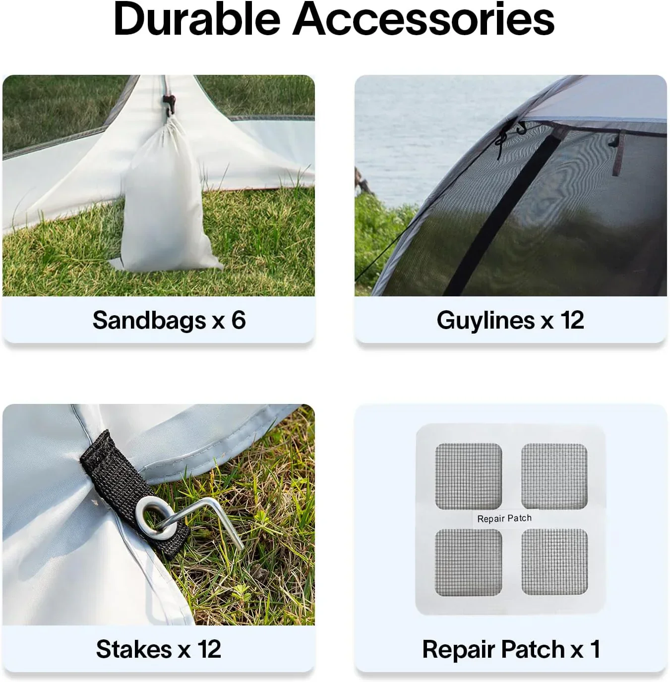 Screen gazebo sleeps 6-10-15 people Igloo-style canopy tent mosquito net on the sides Perfect