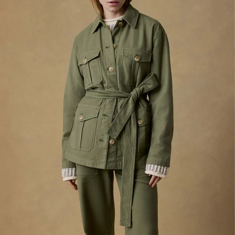 Faherty - Veste Safari -  Mousse - Vert Mousse