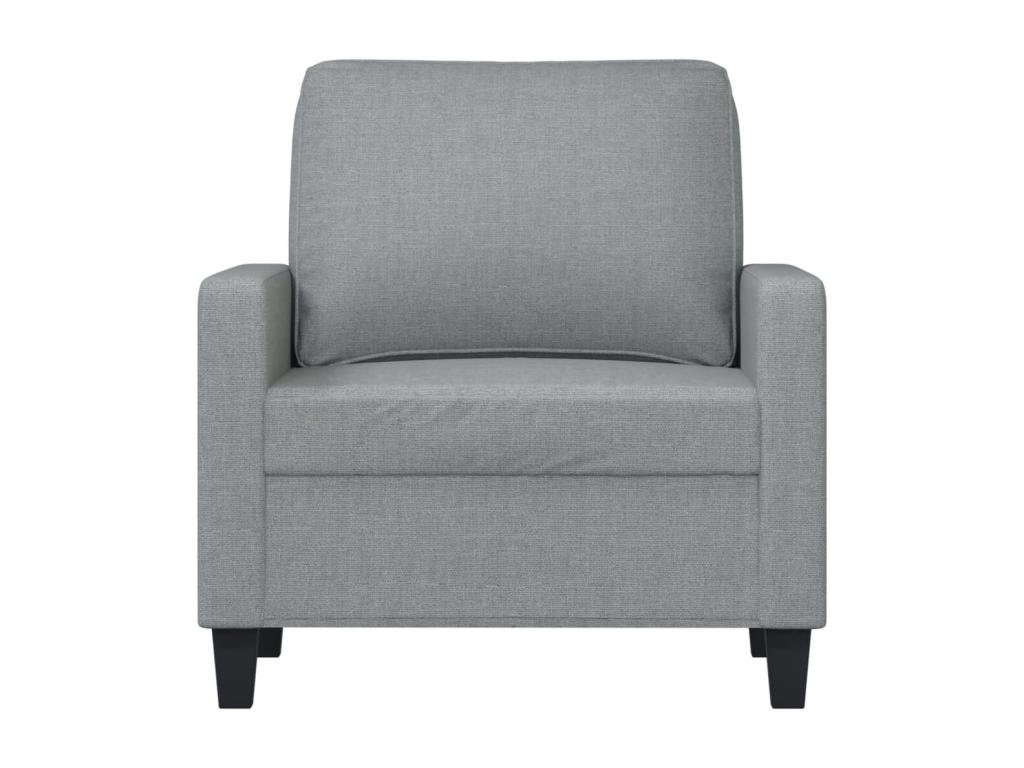 Sillón de tela gris claro 60 cm