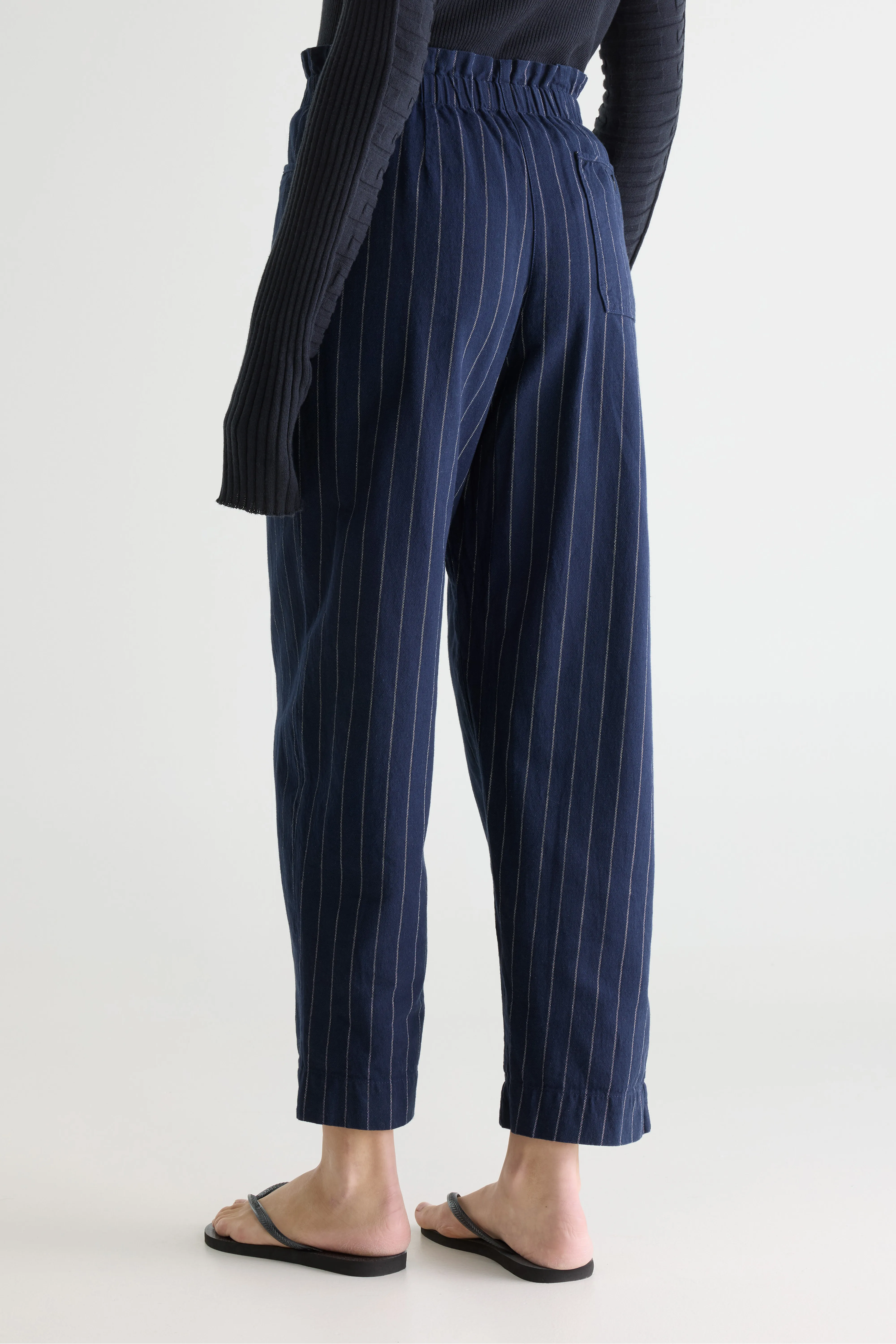 Bellerose Lilo paperbag navy trousers (252 / W / STRIPE A)