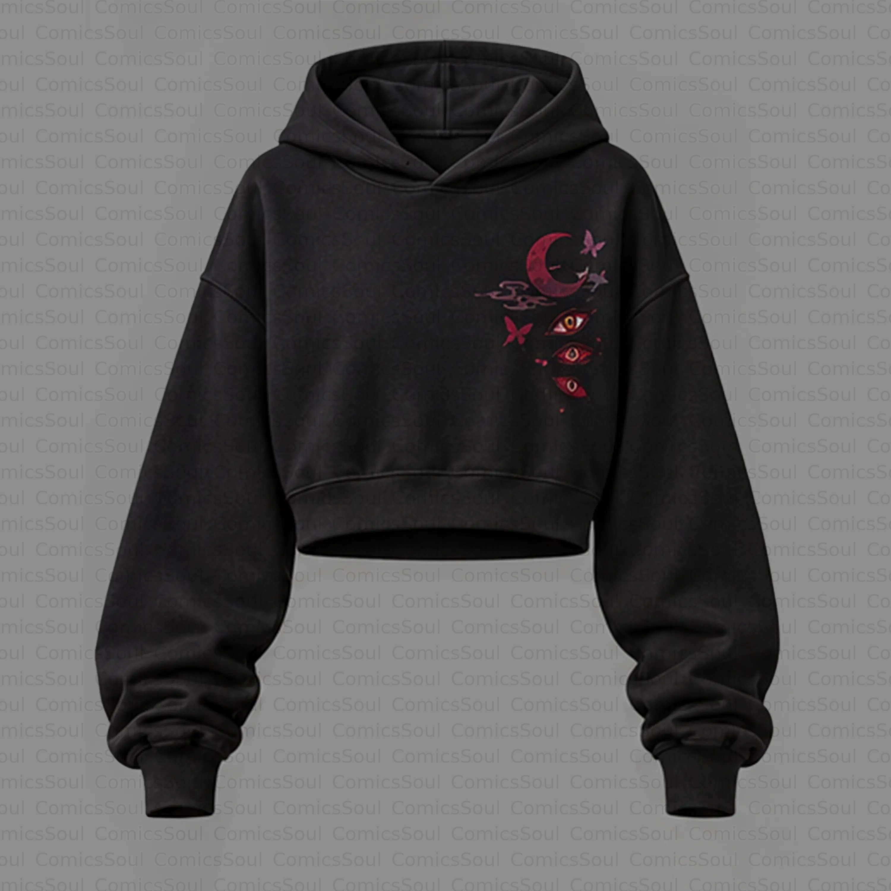 Demon Slayer Cropped Long Sleeve Hoodie & High Waist Jogger Pants Two Piece TeeThreads Sustain the Scene with Custom Apparel