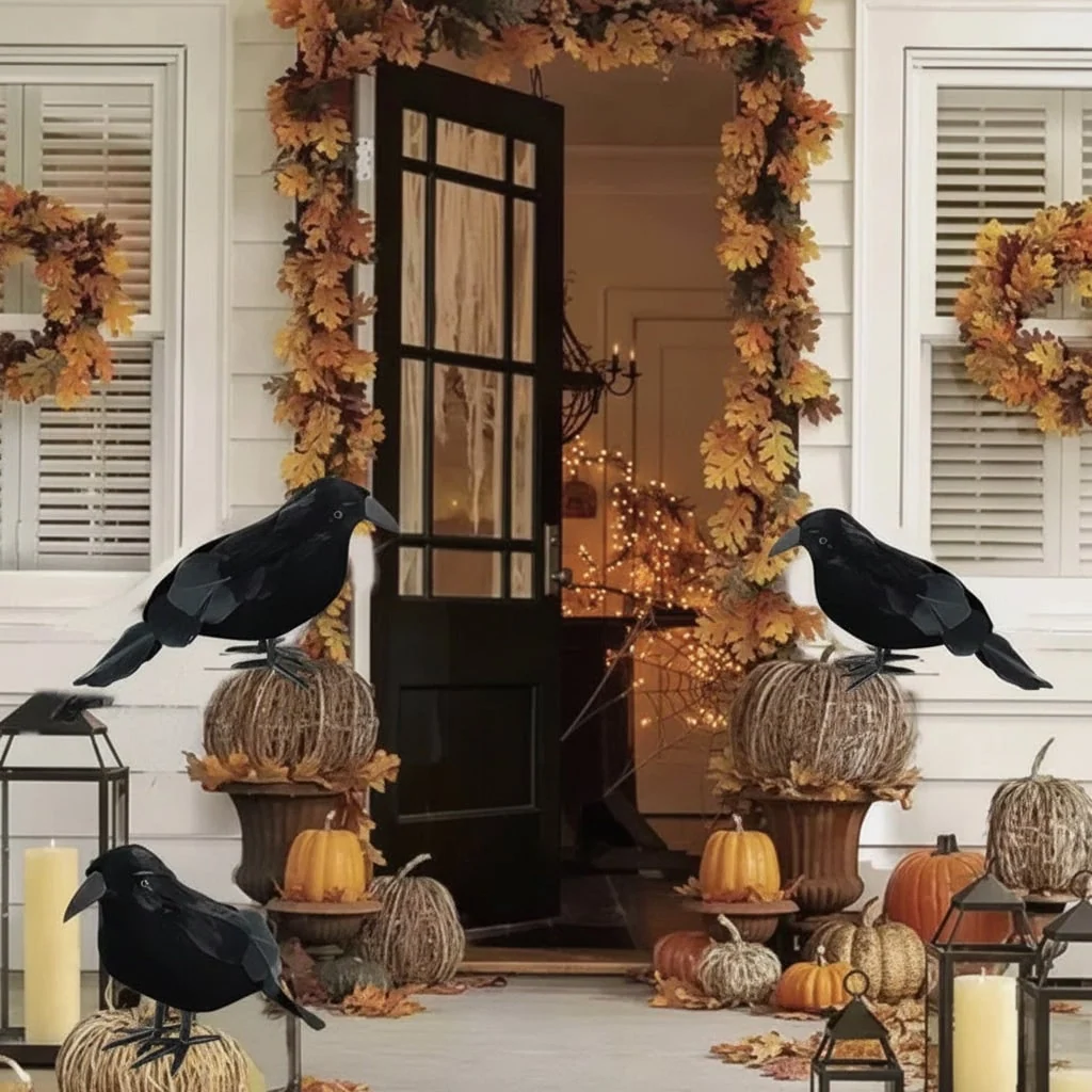 Halloween Decoration Realistic Artificial Crows - Image 4 Halloween Decoration Realistic Artificial Crows - Image 4