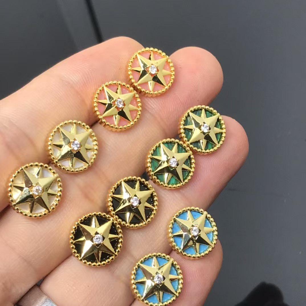 Dior Rose Des Vents Earrings - Small - Original Replica Club