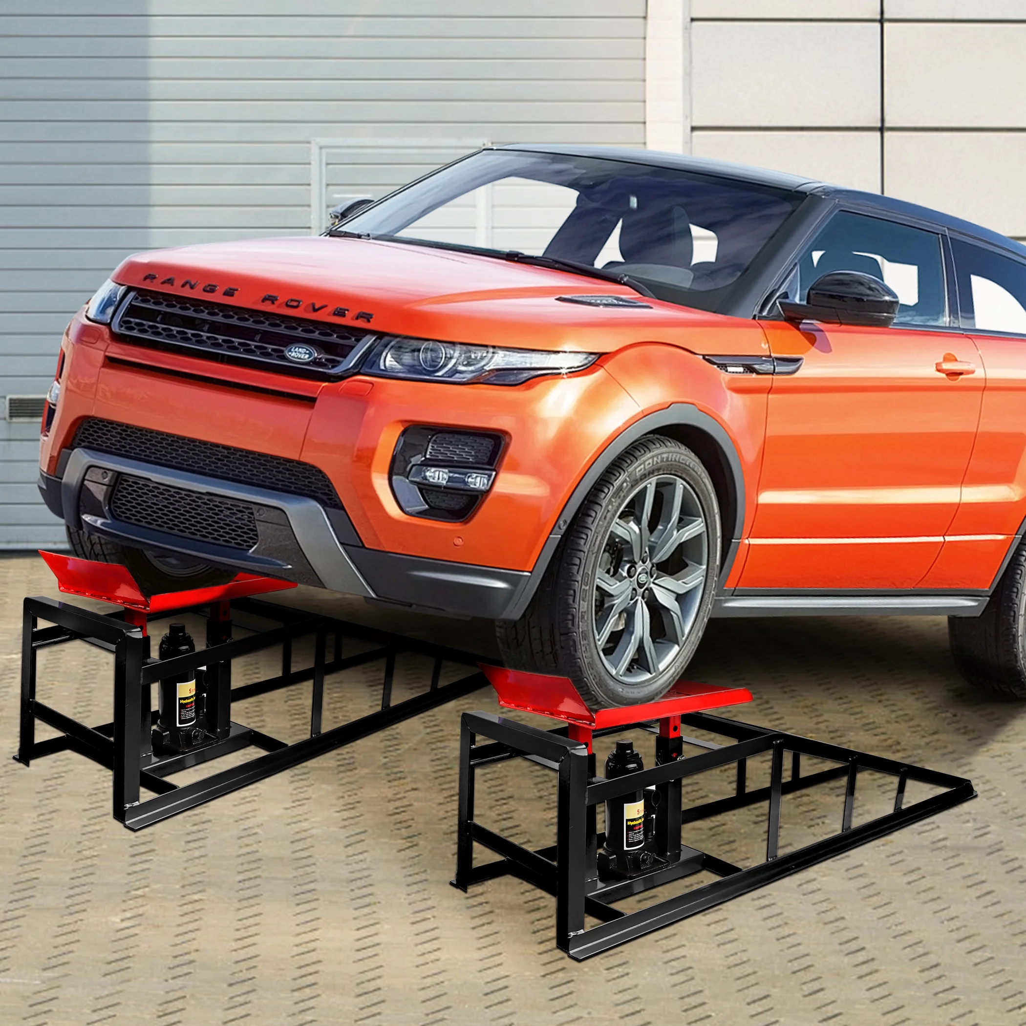 Lafati 2-Pack Hydraulic Car Ramps: Heavy-Duty Vehicle Ramps with 5T / 10000lbs Jack Load Capacity, Portable Design for Effortless Oil Changes and Car Lifts - Image 18