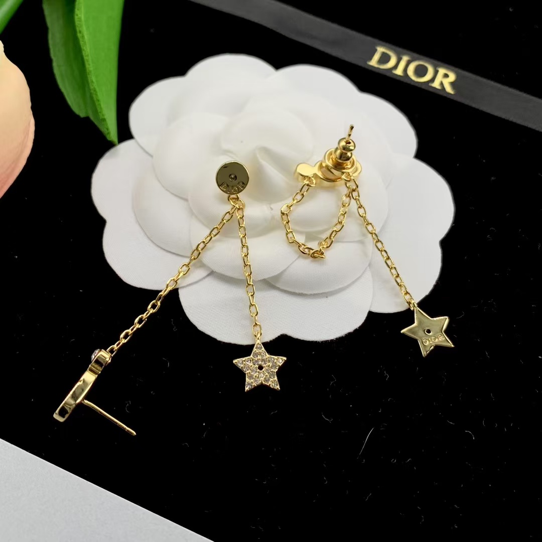 Dior Star Dangle Long Earrings - Original Replica Club