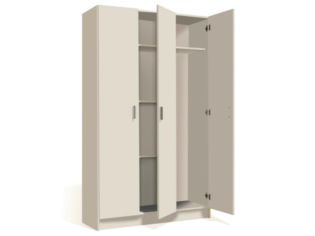 Armario multiusos 3 puertas escobero