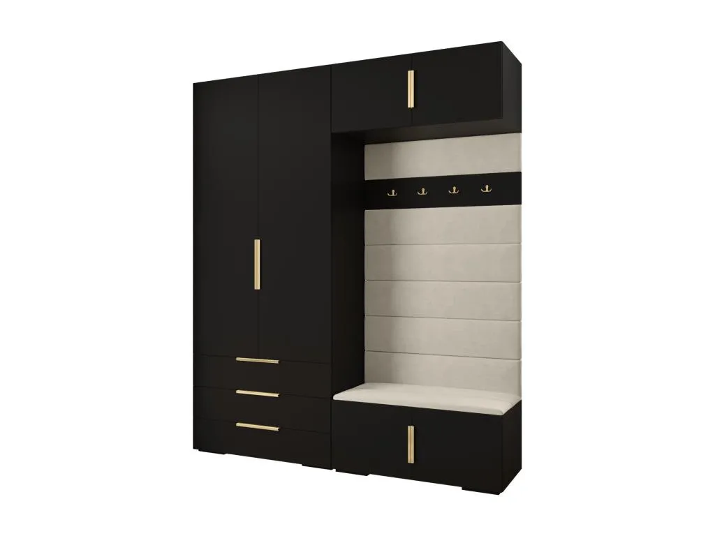 Banakdecoracion 1 armario con puertas batientes 236.7/200/47 22057WKDL