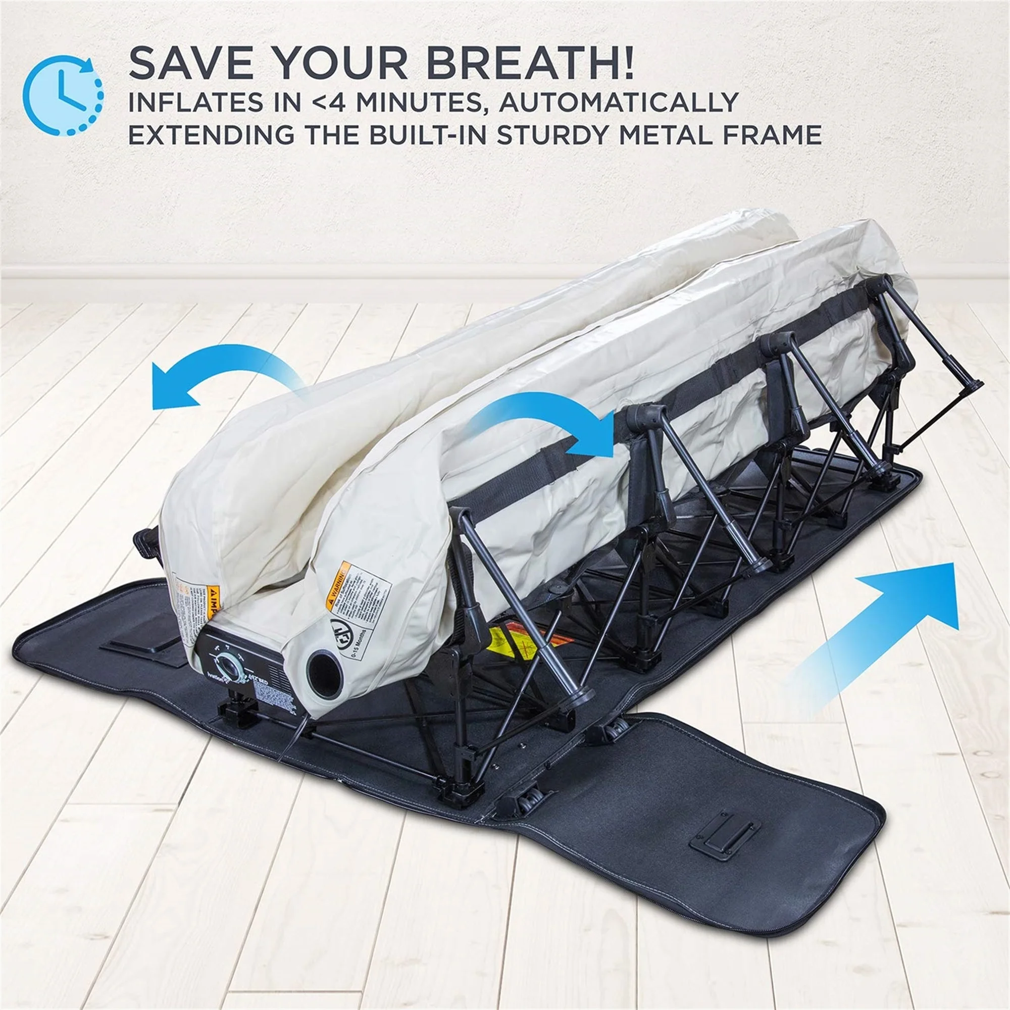 Ivation EZ-Bed 10 in Portable Air Beds with Built-in Pump, Full - Image 20