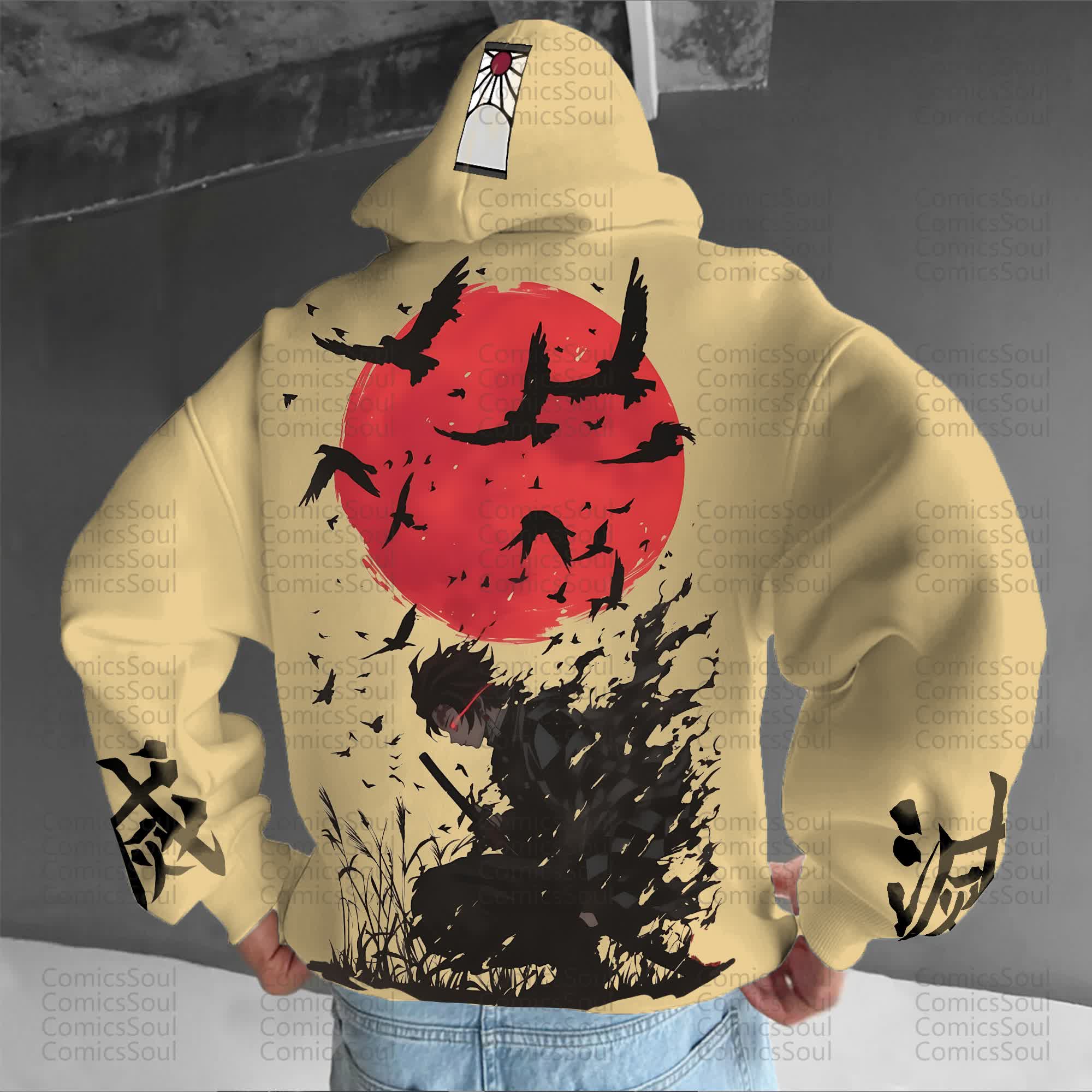 Unisex “Comicssoul” Anime Graphic Streetwear Vintage Hoodie