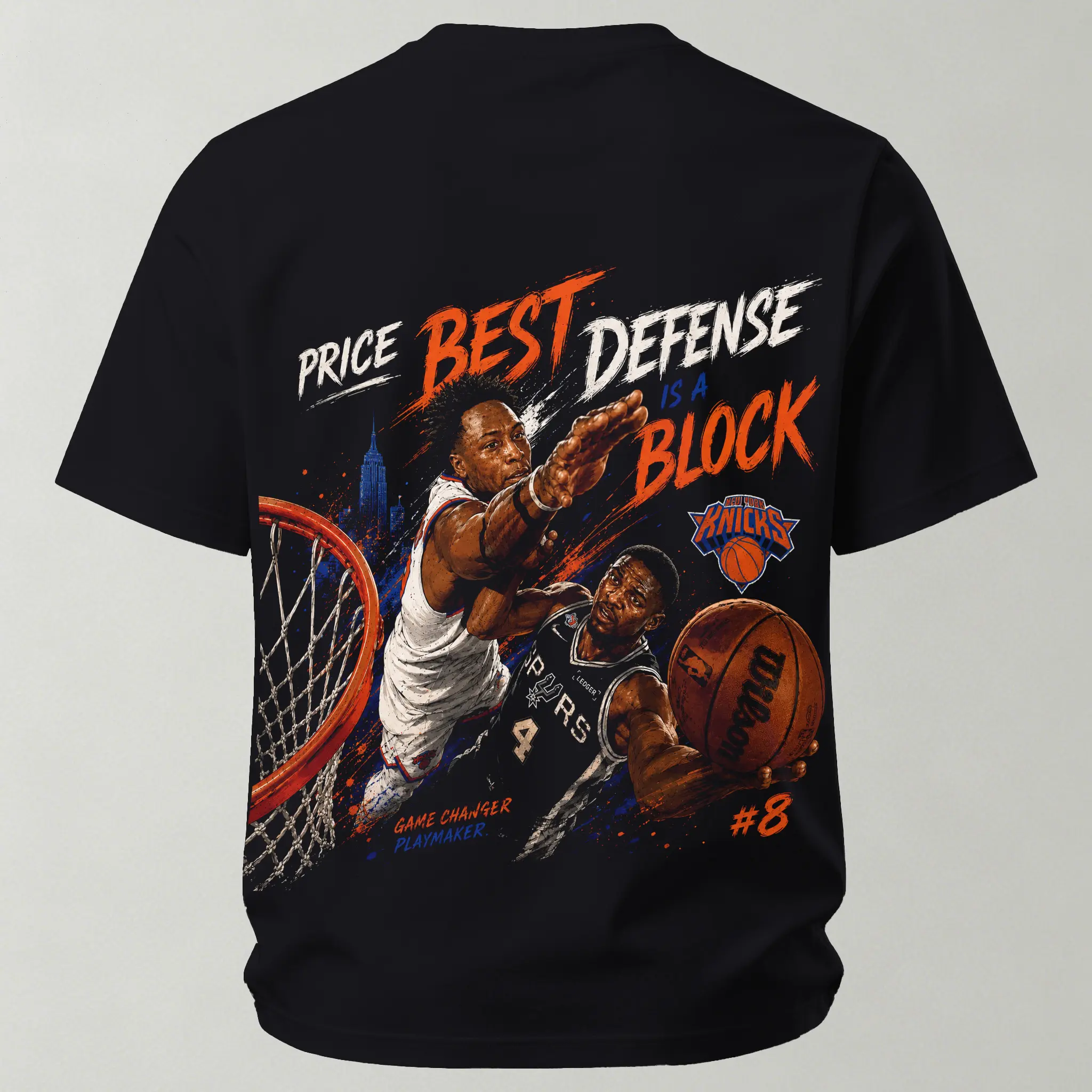 OG Anunoby New York Knicks Printed Unisex Oversized T-shirt