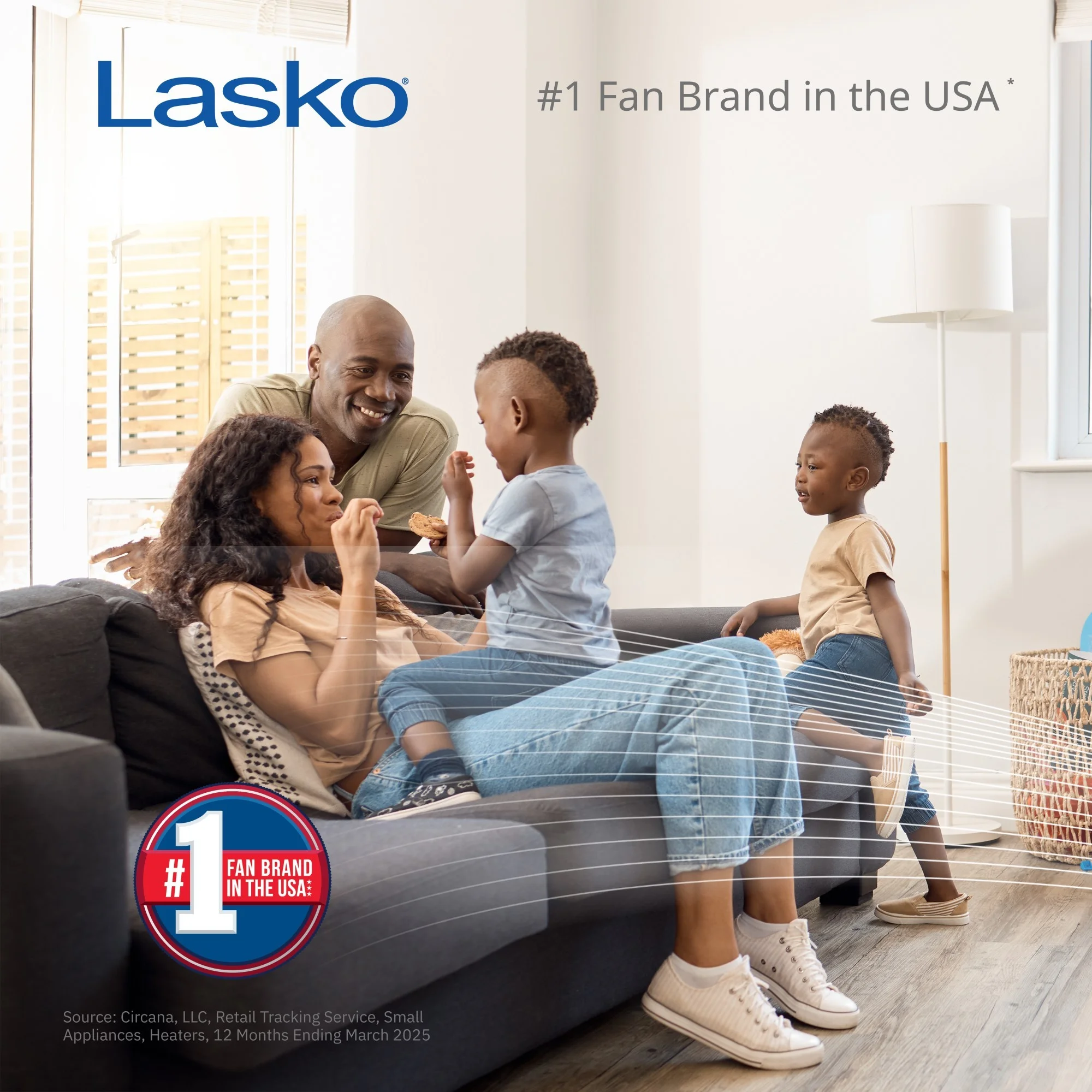 Lasko Xtra Air? 48" 4-Speed Oscillating Remote Controlled Tower Fan, Black T48336 - Image 2