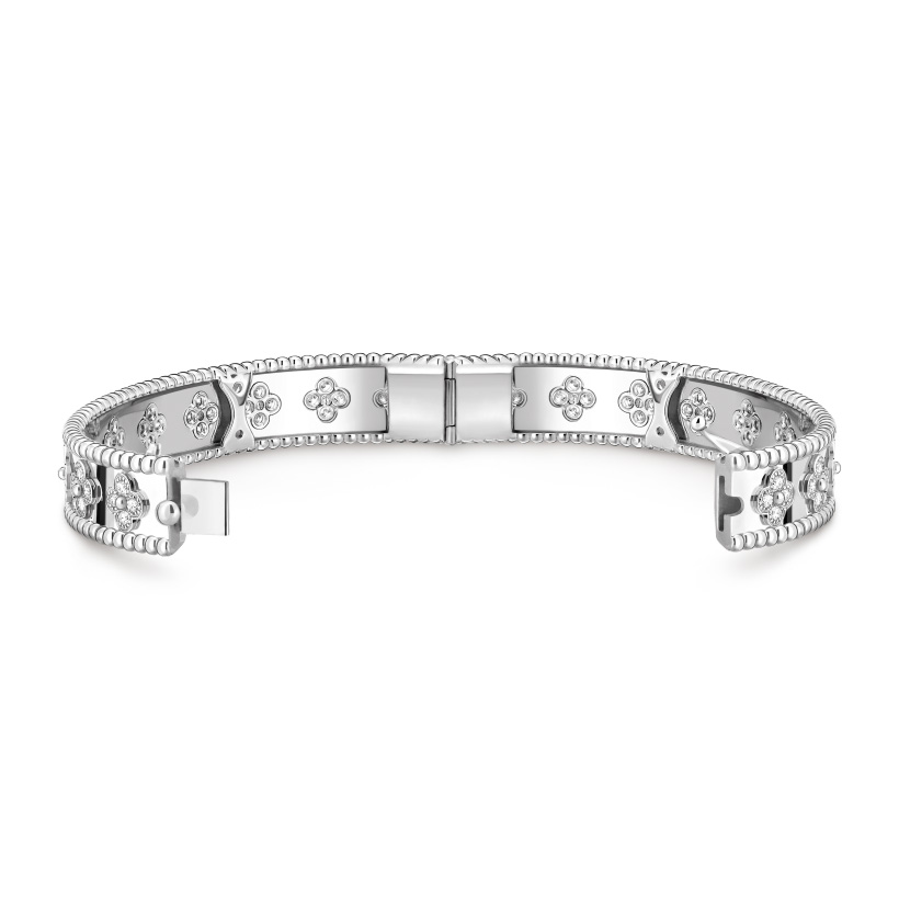 Replicate Perlée clovers bracelet, medium model(1:1 replica) - Original Replica Club