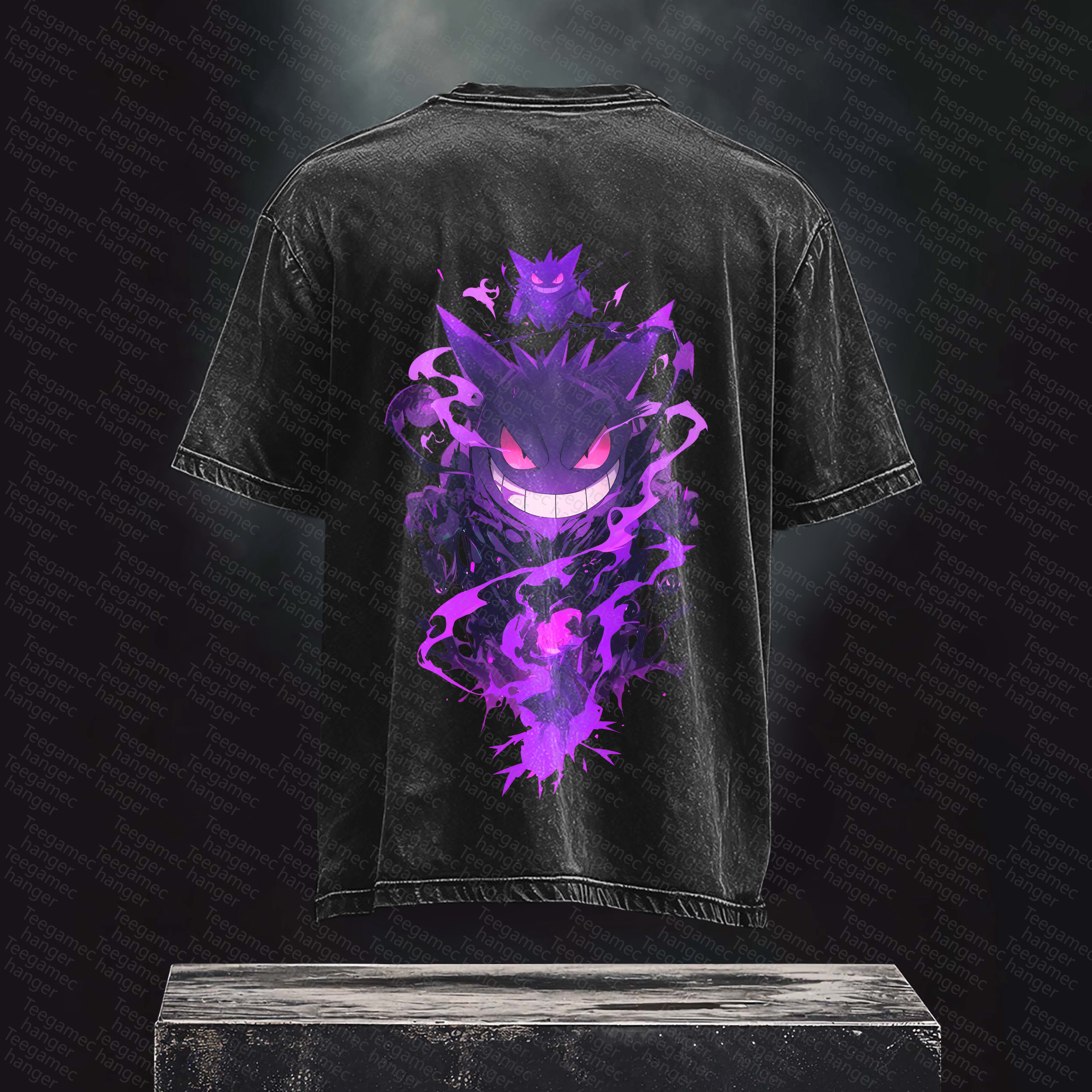 Unisex High Quality Inspired Vintage Washed 3D Direct Injection T-Shirt