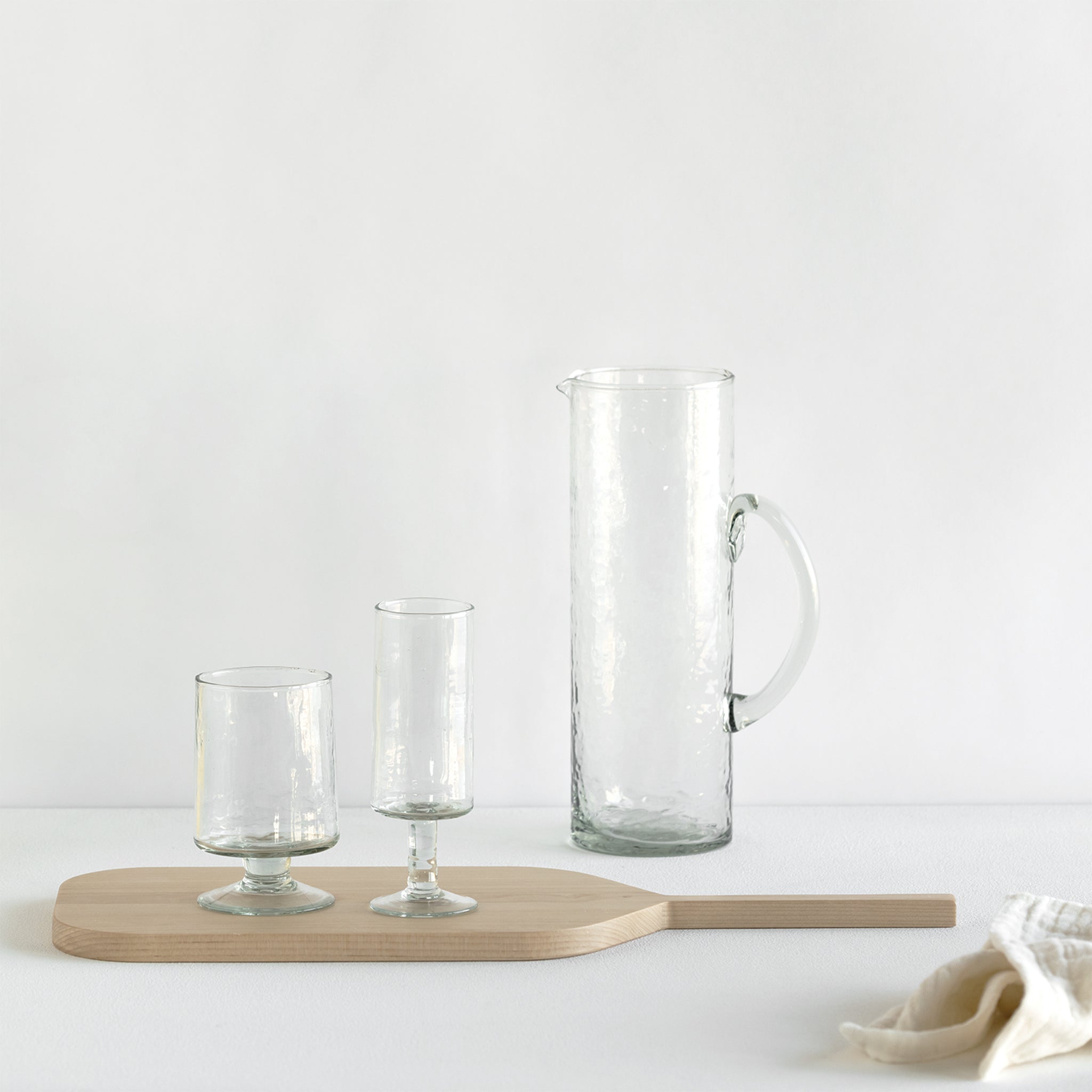 Urban Nature Culture Hammered Jug Kan - Transparant