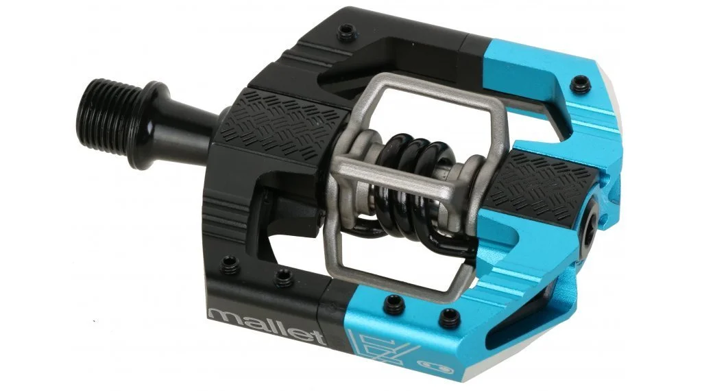 Mallet Enduro Pedals - Long Spindle - Black / Blue Spring - Image 4