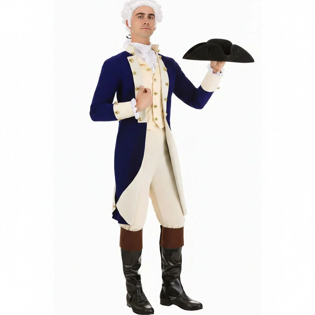 Halloween Costumes Royal King Outfit Historical Party Costume - Image 3 Halloween Costumes Royal King Outfit Historical Party Costume - Image 3