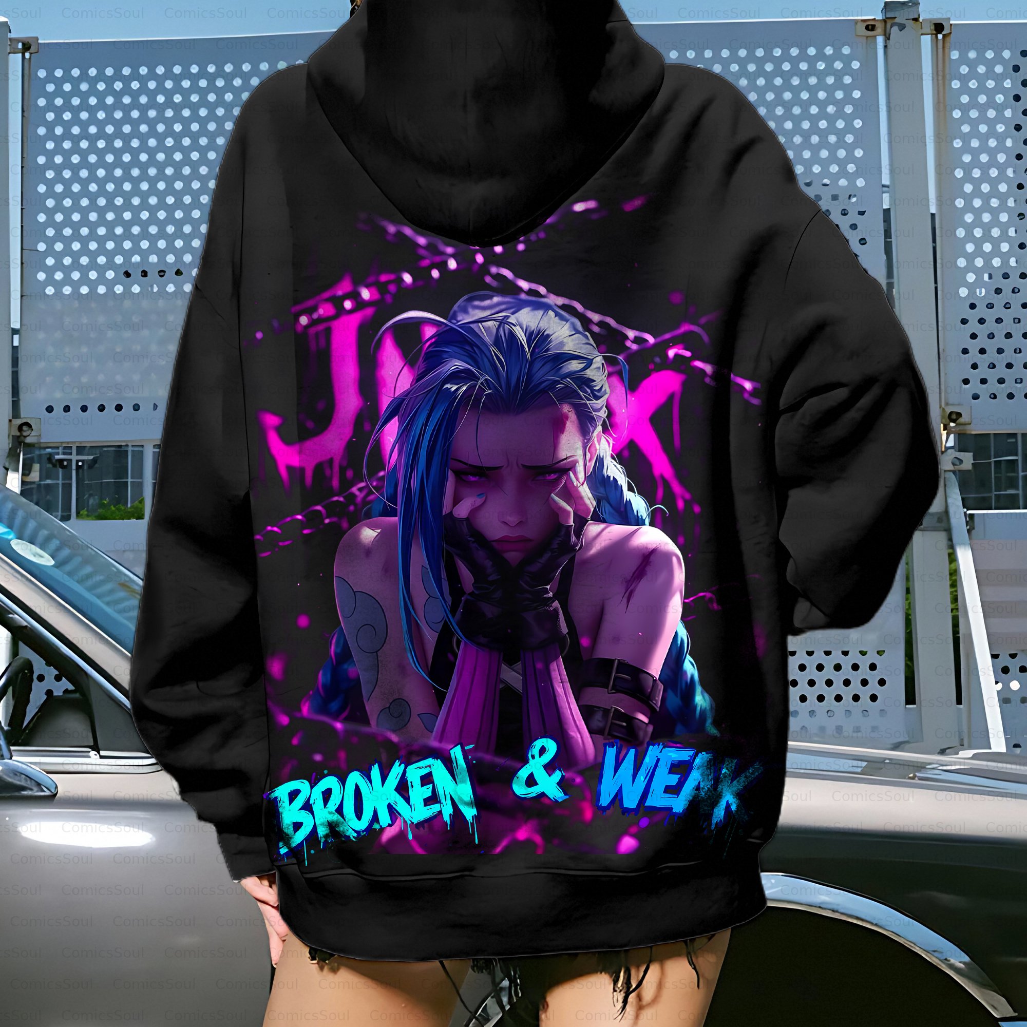 Unisex Anime Inspired Vintage Plush Hoodie