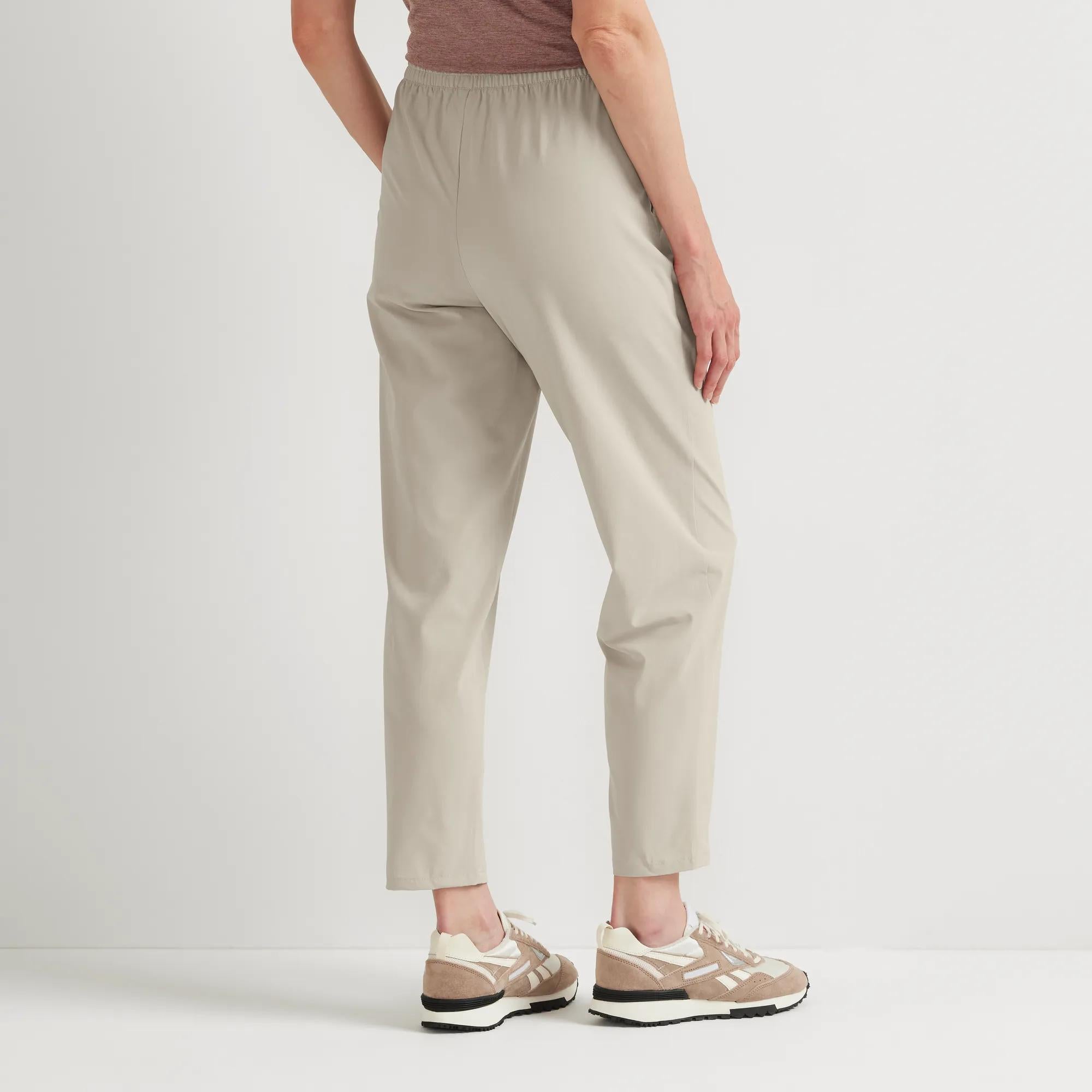 Women's Departure Stretch Tie-Front Ankle Pants - Eddie Bauer Outlet