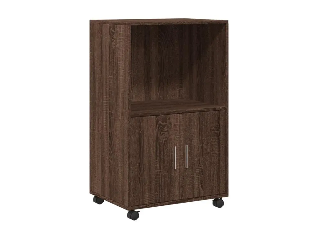 Armario con ruedas Hogarmini ingeniería marrón Hogarmini 55x40x91 cm 06878audv