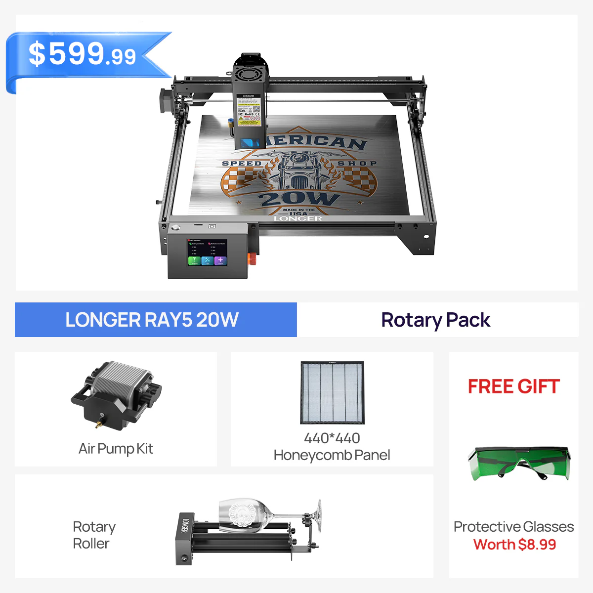 Longer RAY5 20W Laser Engraver
